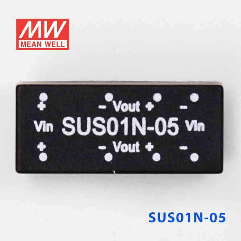 Mean Well SUS01N-05 DC-DC Converter - 1W - 21.6~26.4V in 5V out - SUS01N-05 - powersupplymall.com
