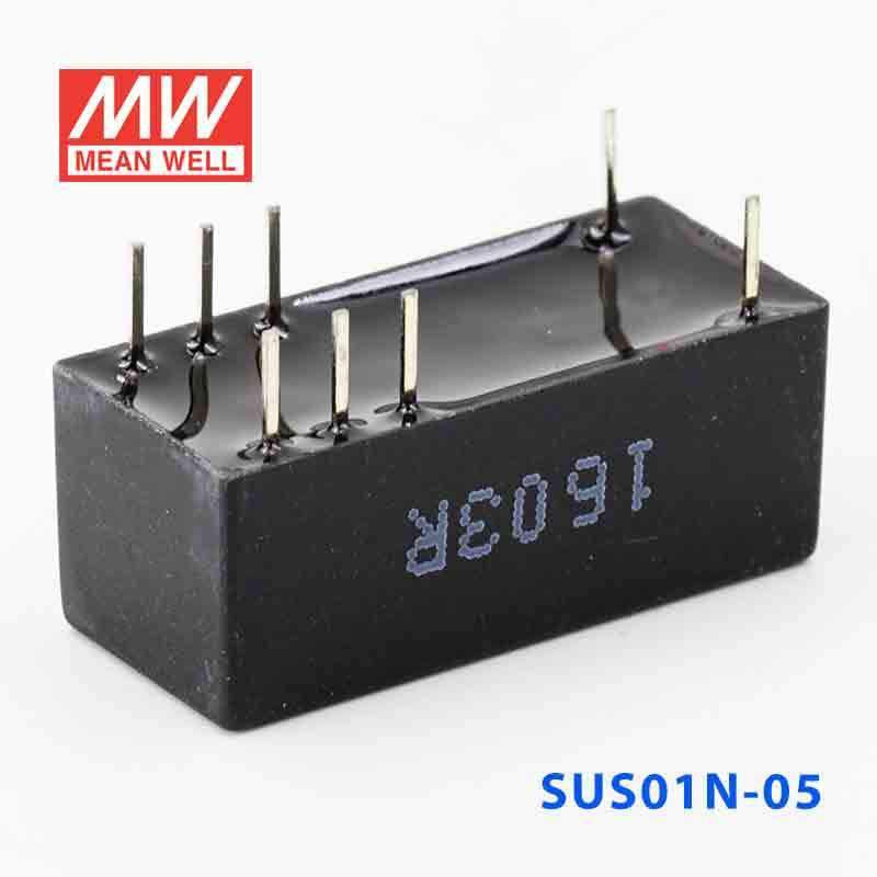 Mean Well SUS01N-05 DC-DC Converter - 1W - 21.6~26.4V in 5V out - SUS01N-05 - powersupplymall.com