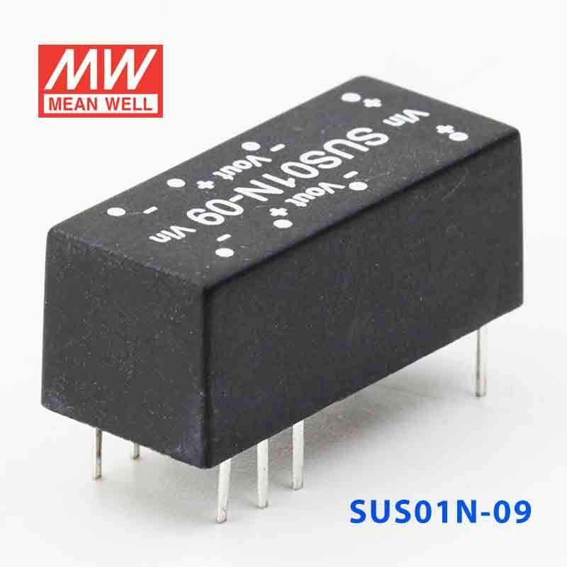 Mean Well SUS01N-09 DC-DC Converter - 1W - 21.6~26.4V in 9V out - SUS01N-09 - powersupplymall.com