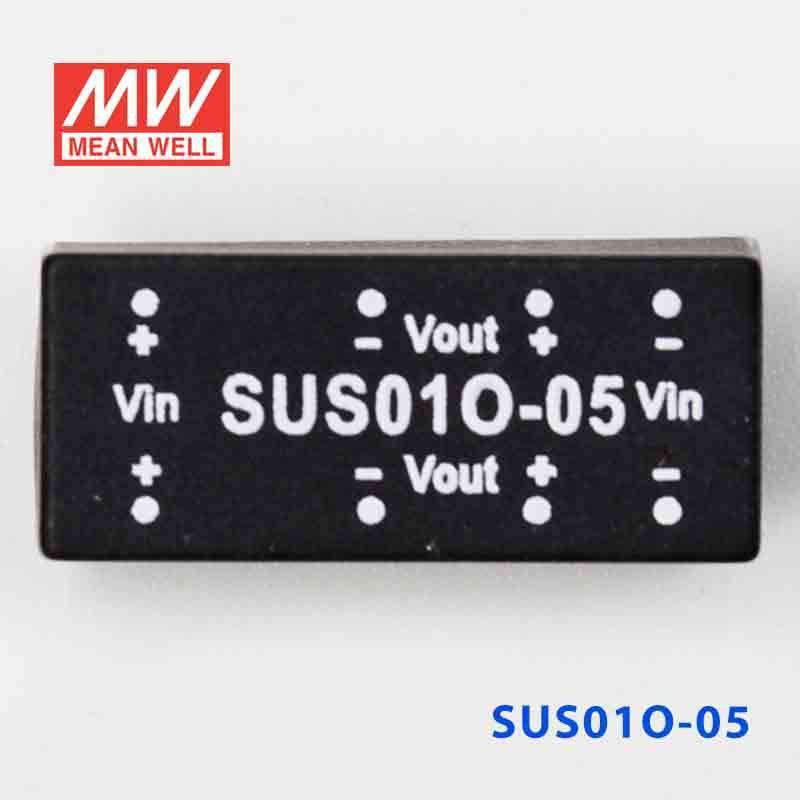 Mean Well SUS01O-05 DC-DC Converter - 1W - 43.2~52.8V in 5V out - SUS01O-05 - powersupplymall.com