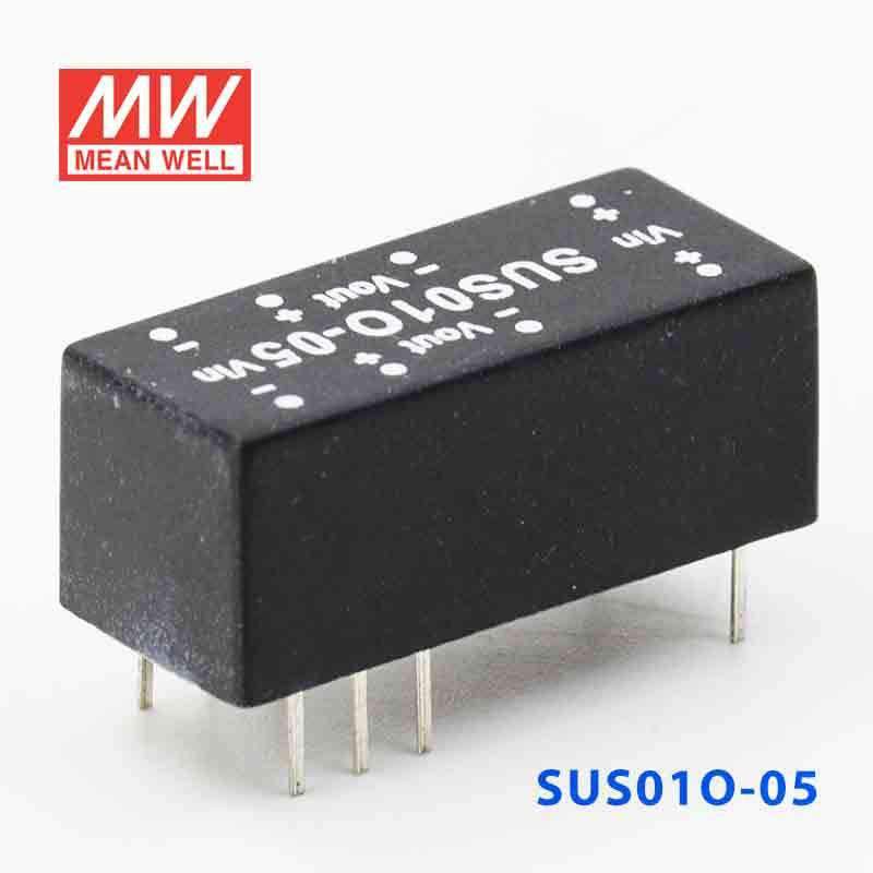 Mean Well SUS01O - 05 DC - DC Converter - 1W - 43.2~52.8V in 5V out - SUS01O - 05 - powersupplymall.com