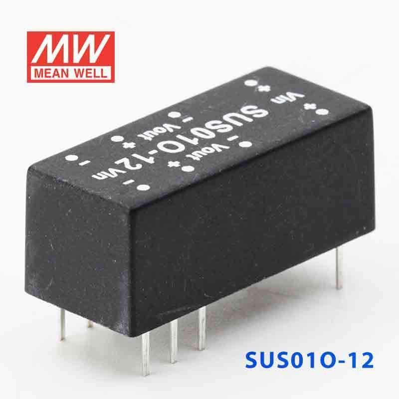Mean Well SUS01O - 12 DC - DC Converter - 1W - 43.2~52.8V in 12V out - SUS01O - 12 - powersupplymall.com