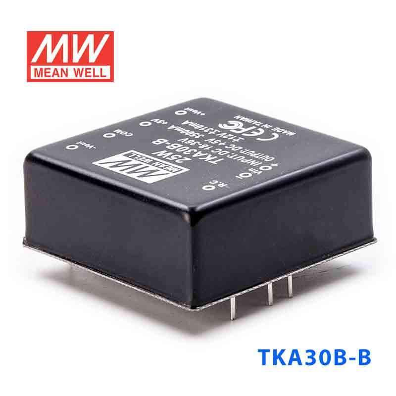Mean Well TKA30B-B DC-DC Converter - 25W - 18~36V in ±12V out - TKA30B-B - powersupplymall.com