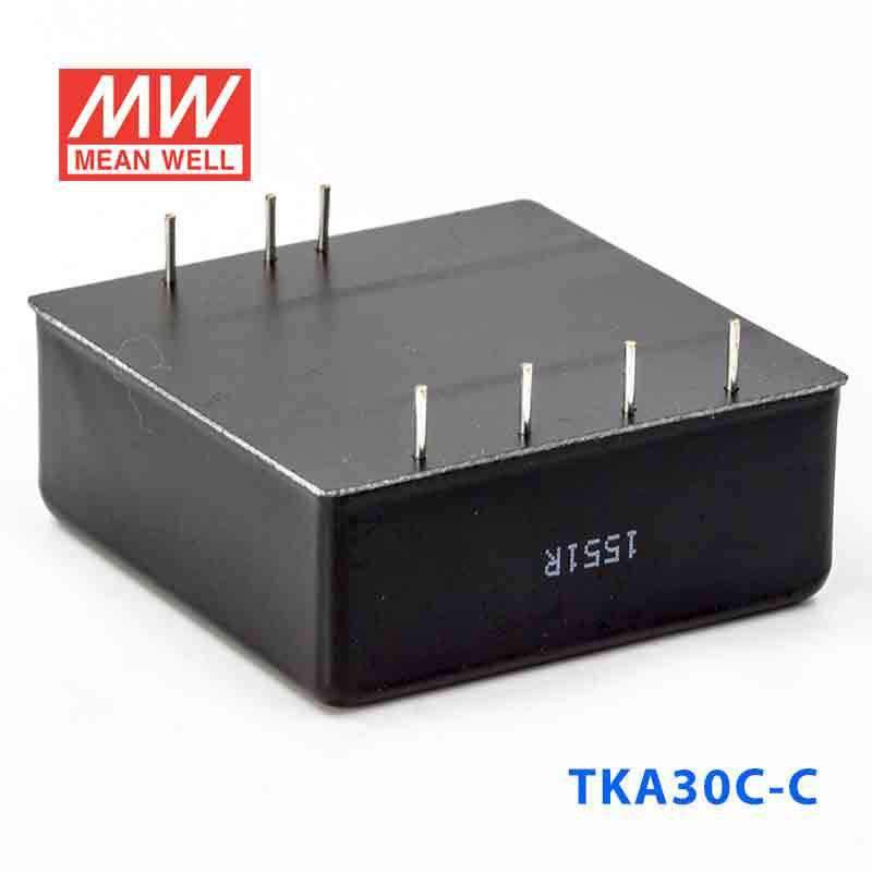 Mean Well TKA30C-C DC-DC Converter - 25W - 36~72V in ±12V out - TKA30C-C - powersupplymall.com