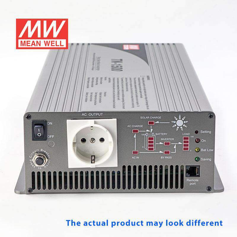 Mean Well TN - 1500 - 224C True Sine Wave 40W 230V 30A - DC - AC Power Inverter - TN - 1500 - 224C - powersupplymall.com