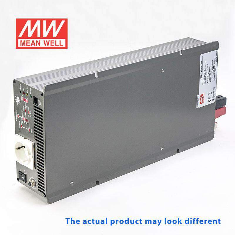 Mean Well TN - 1500 - 224C True Sine Wave 40W 230V 30A - DC - AC Power Inverter - TN - 1500 - 224C - powersupplymall.com
