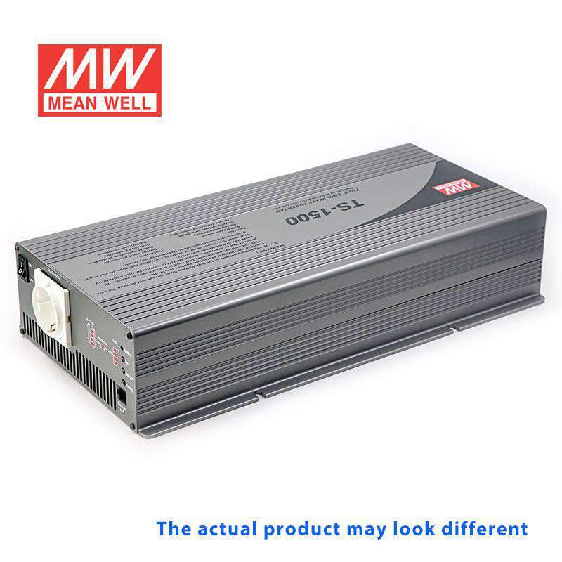 Mean Well TS - 1500 - 224C True Sine Wave 1500W 230V 75A - DC - AC Power Inverter - TS - 1500 - 224C - powersupplymall.com