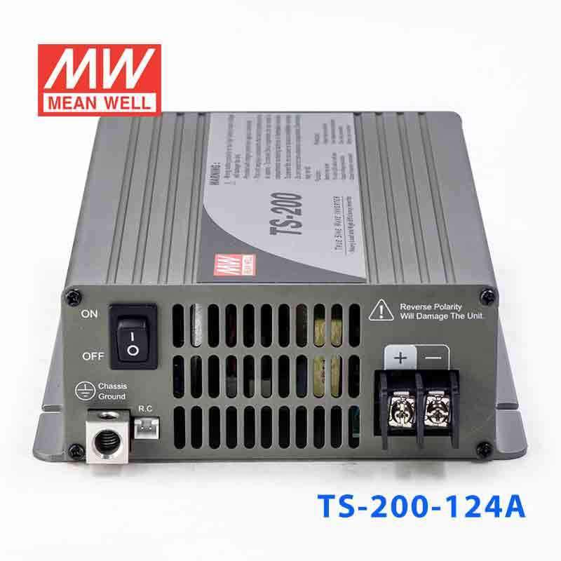 Mean Well TS - 200 - 124A True Sine Wave 200W 110V 10A - DC - AC Power Inverter - TS - 200 - 124A - powersupplymall.com