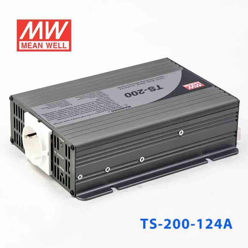 Mean Well TS - 200 - 124A True Sine Wave 200W 110V 10A - DC - AC Power Inverter - TS - 200 - 124A - powersupplymall.com