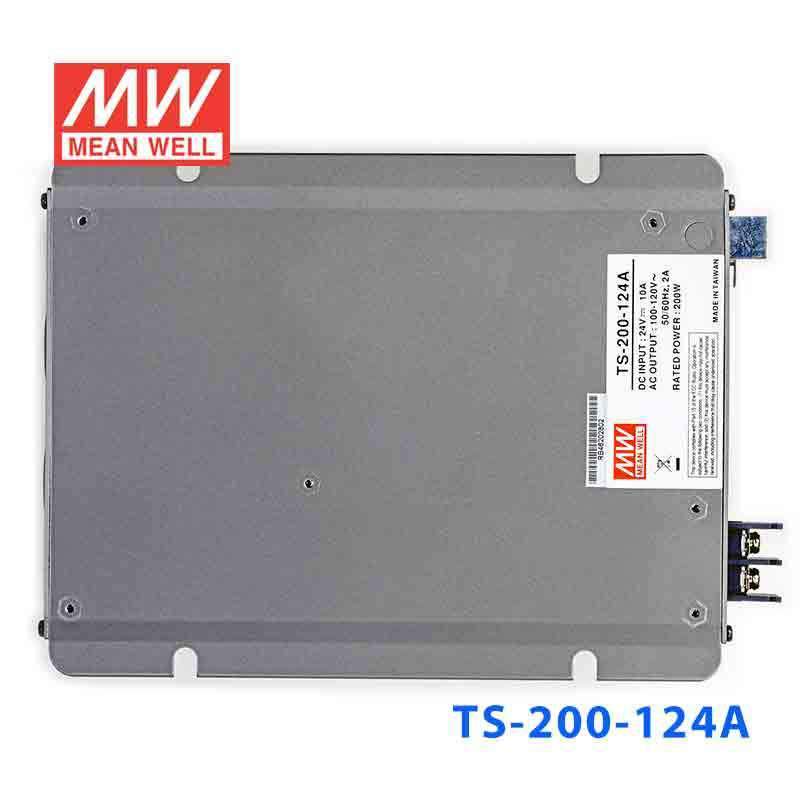 Mean Well TS - 200 - 124A True Sine Wave 200W 110V 10A - DC - AC Power Inverter - TS - 200 - 124A - powersupplymall.com