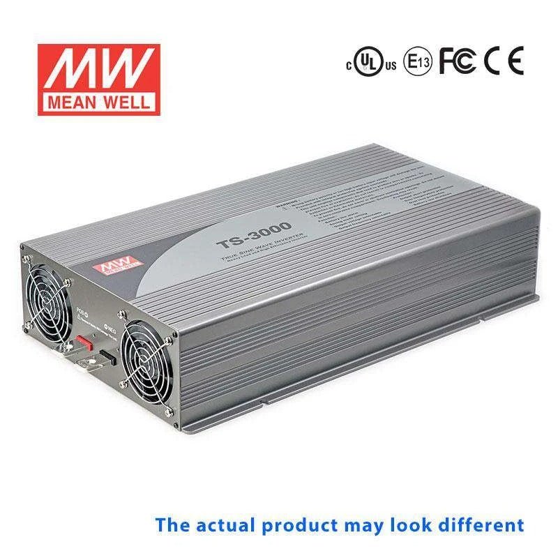 Mean Well TS - 3000 - 224C True Sine Wave 3000W 230V 150A - DC - AC Power Inverter - TS - 3000 - 224C - powersupplymall.com