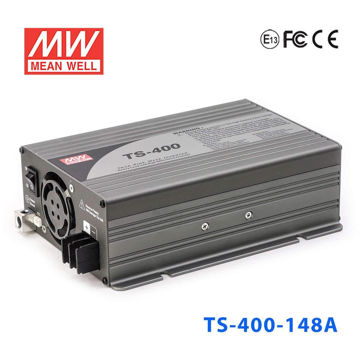 Mean Well TS - 400 - 148A True Sine Wave 400W 110V 10A - DC - AC Power Inverter - TS - 400 - 148A - powersupplymall.com