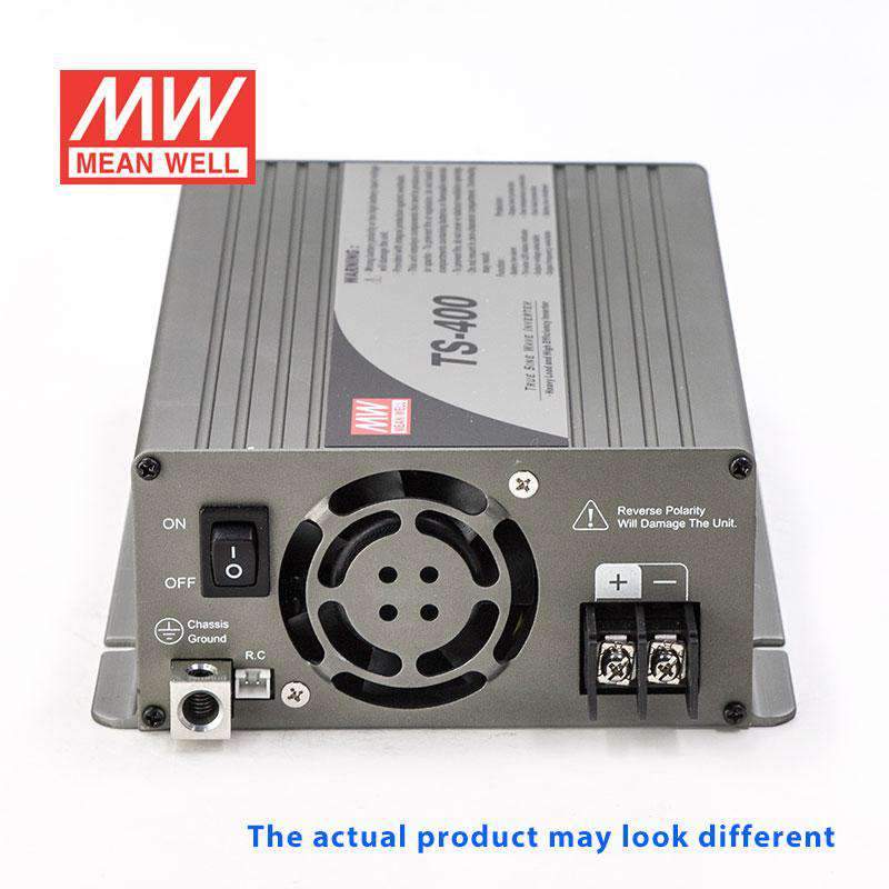 Mean Well TS-400-212C True Sine Wave 400W 12VDC to 230VAC 1.7A - DC-AC Power Inverter - TS-400-212C - powersupplymall.com