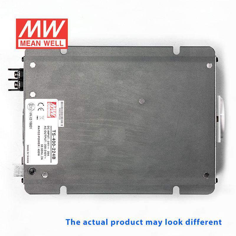 Mean Well TS - 400 - 224C True Sine Wave 400W 230V 20A - DC - AC Power Inverter - TS - 400 - 224C - powersupplymall.com