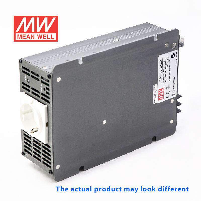 Mean Well TS - 400 - 248C True Sine Wave 400W 230V 10A - DC - AC Power Inverter - TS - 400 - 248C - powersupplymall.com