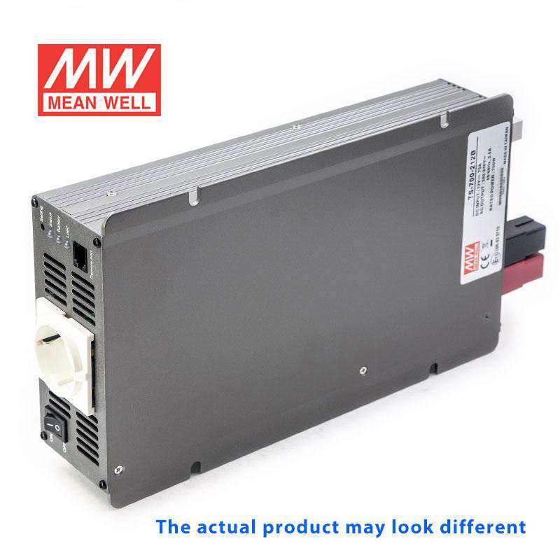 Mean Well TS-700-212C True Sine Wave 700W 12VDC to 230VAC 3A - DC-AC Power Inverter - TS-700-212C - powersupplymall.com