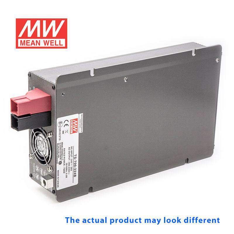 Mean Well TS - 700 - 224C True Sine Wave 700W 230V 38A - DC - AC Power Inverter - TS - 700 - 224C - powersupplymall.com