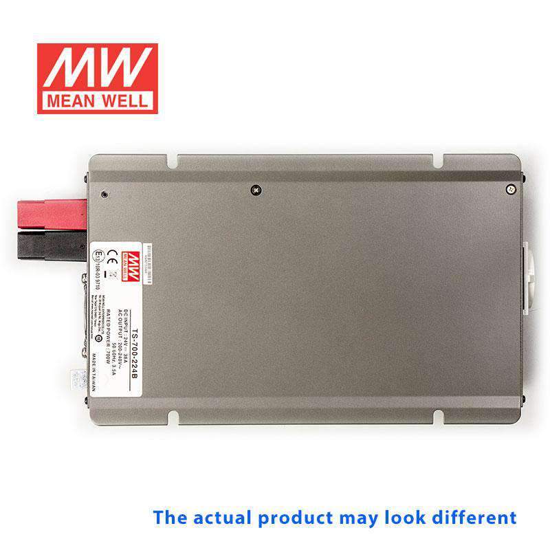 Mean Well TS - 700 - 224C True Sine Wave 700W 230V 38A - DC - AC Power Inverter - TS - 700 - 224C - powersupplymall.com
