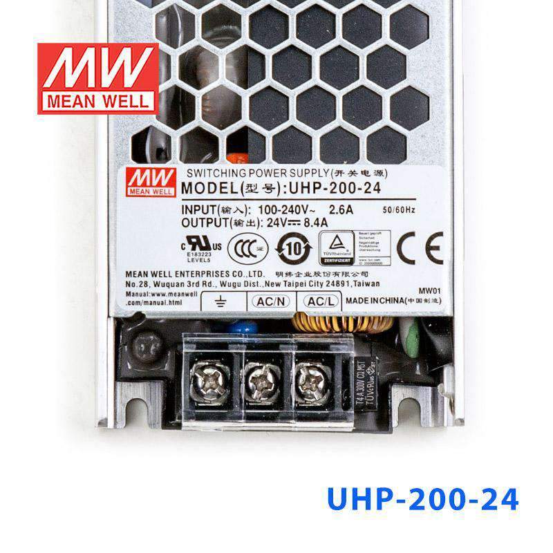 Mean Well UHP - 200 - 24 Power Supply 201.6W 24V - UHP - 200 - 24 - powersupplymall.com