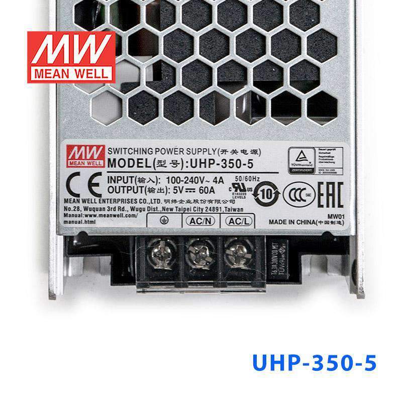 Mean Well UHP - 350 - 5 Power Supply 300W 5V - UHP - 350 - 5 - powersupplymall.com
