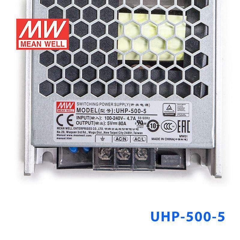 Mean Well UHP - 500 - 5 Power Supply 400W 5V - UHP - 500 - 5 - powersupplymall.com