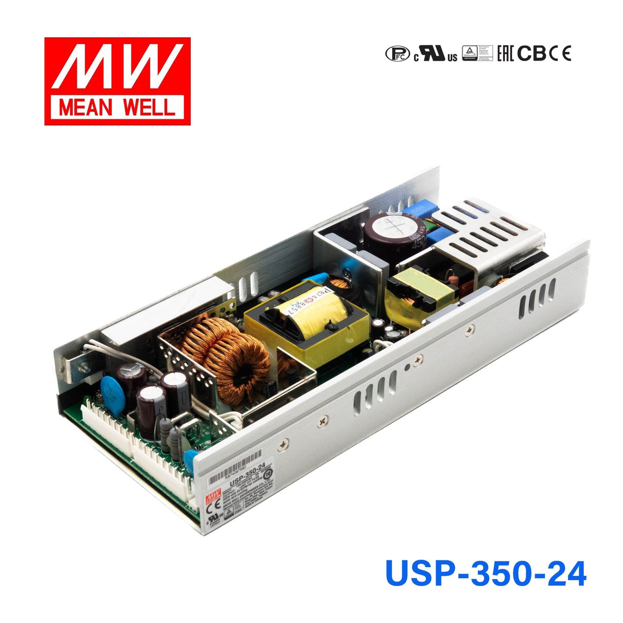 Mean Well USP - 350 - 24 PFC Switching Power Supply - USP - 350 - 24 - powersupplymall.com