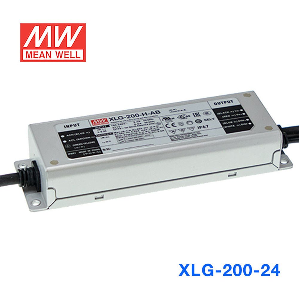 Mean Well XLG Series LED Power Supply 24V (75~200W) - powersupplymall.com