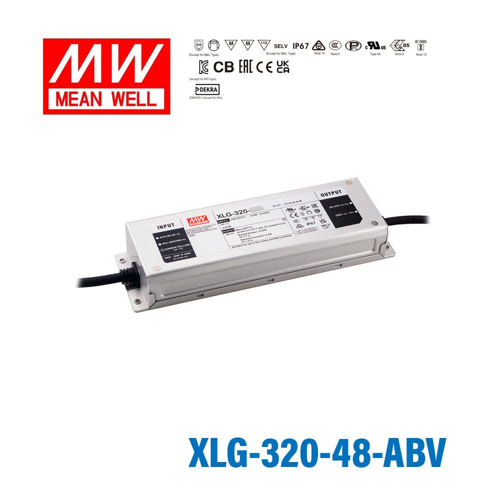 Mean Well XLG Series LED Power Supply 48V (240~312W) - - powersupplymall.com
