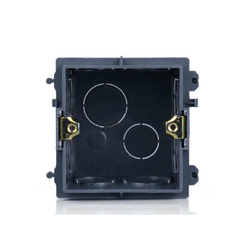 Type 86 Mounting Flush Box for D, DX, E, EX series Touch Controller Black - FB-86-BLK - powersupplymall.com