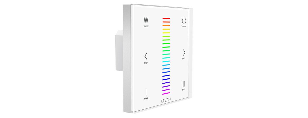 Ltech EX4 Wireless RF/DMX512 Single-zone Touch Panel - RGBW - EX4 - powersupplymall.com
