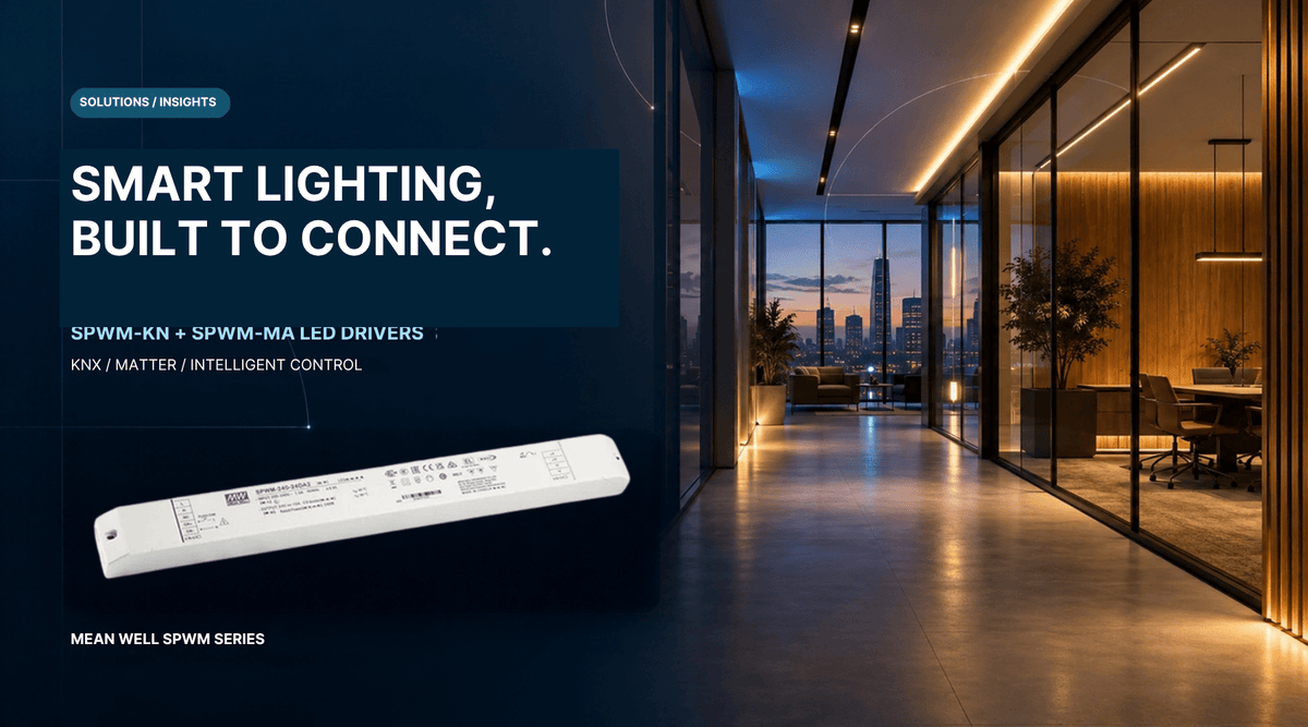 Elevate Smart Lighting Projects with SPWM-KN and SPWM-MA LED Drivers - powersupplymall.com