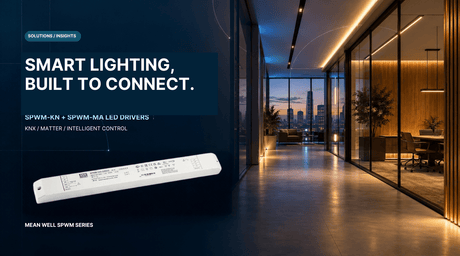 Elevate Smart Lighting Projects with SPWM-KN and SPWM-MA LED Drivers - powersupplymall.com