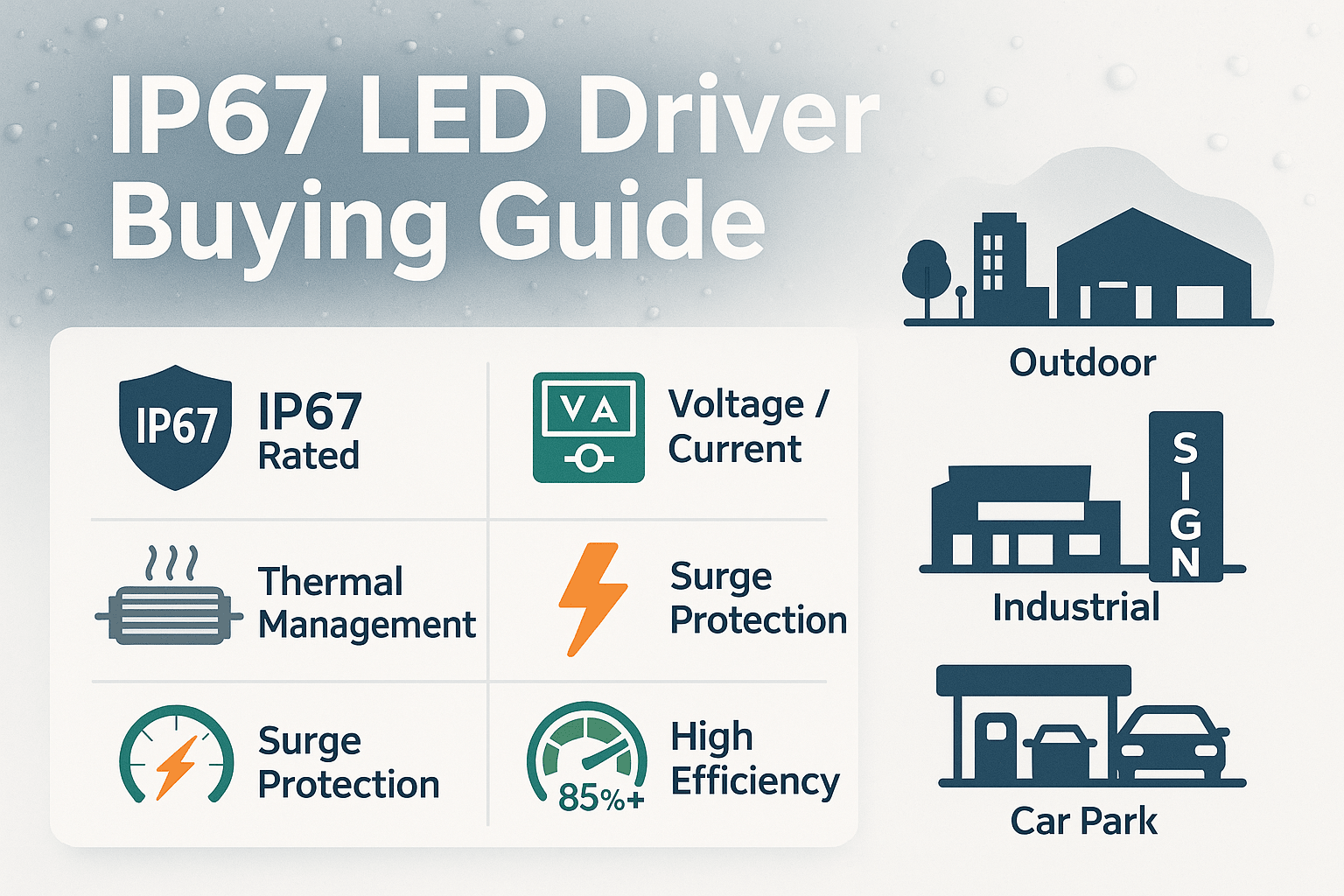 Light Supply Guide: What to Check Before Buying IP67 LED Drivers - powersupplymall.com