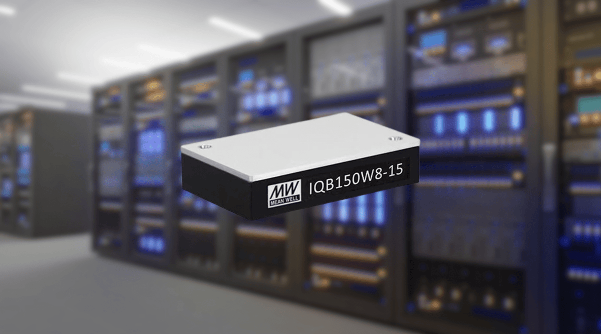 MEAN WELL IQB150W8 Series: 150W 8:1 Ultra-Wide Input Quarter-Brick DC-DC Converters - powersupplymall.com