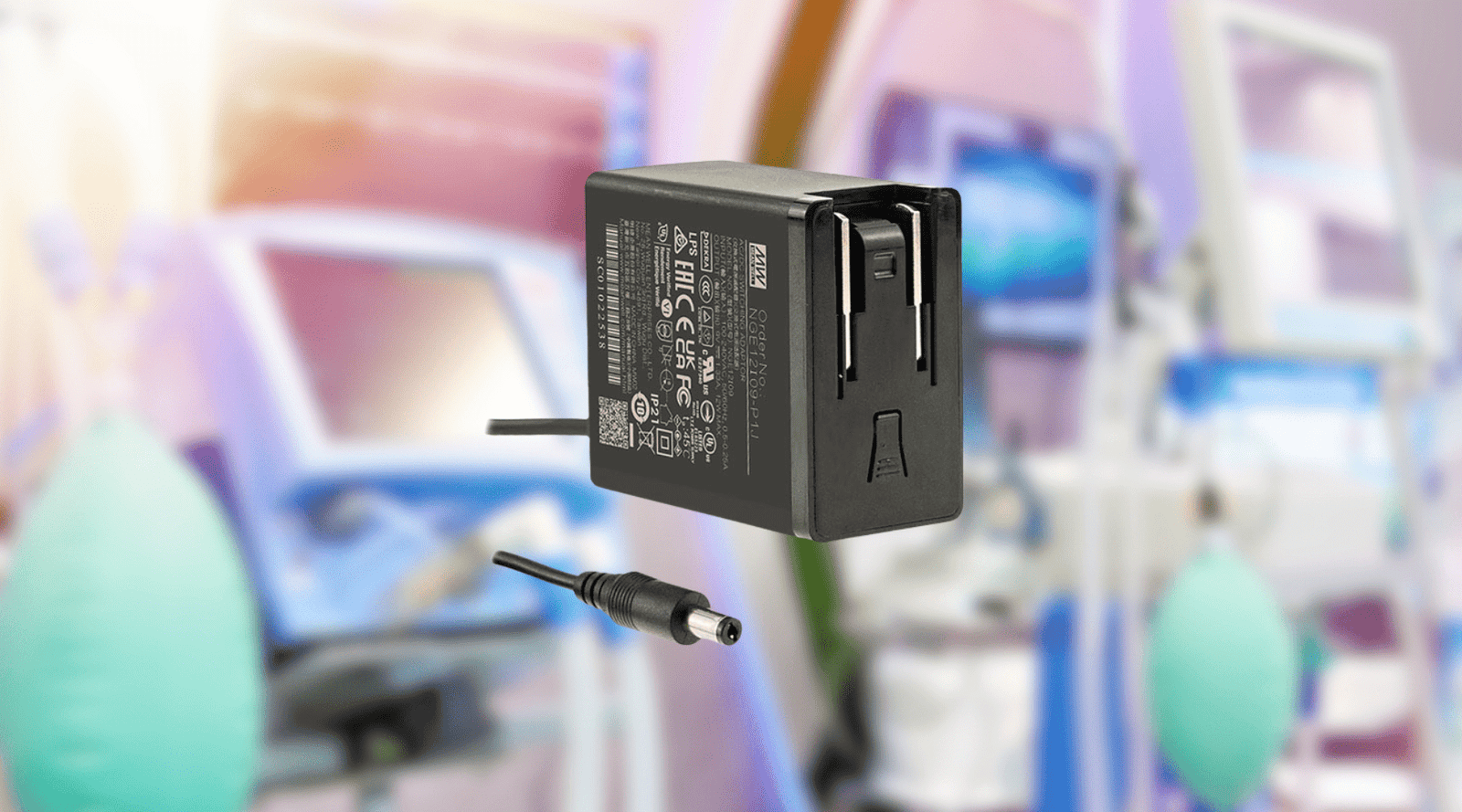 NGE 30/45/65/90 Series: Global-Certified 30W~90W Interchangeable Wall Mount Power Adaptors - powersupplymall.com