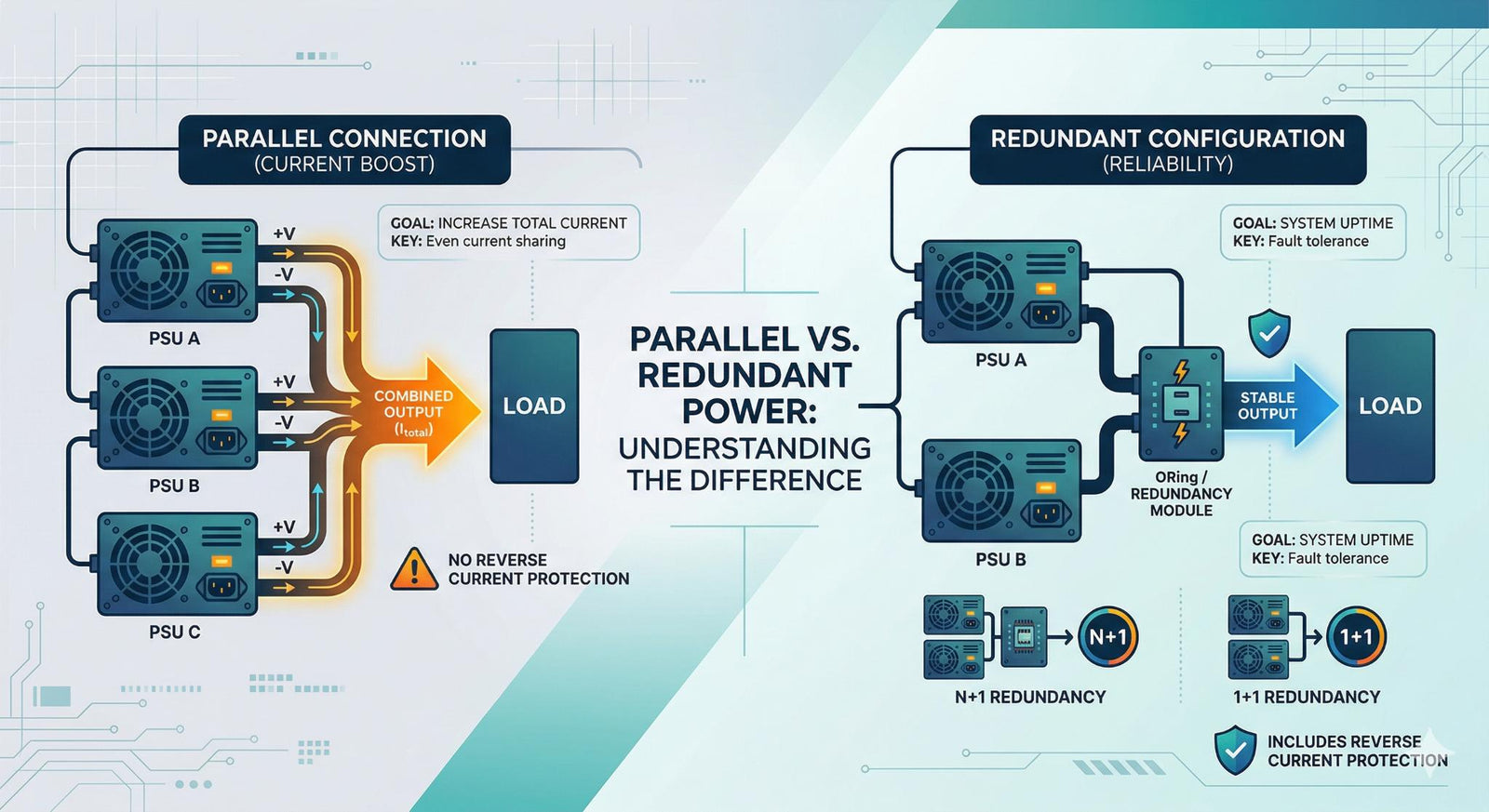 Parallel vs. Redundant Power: How to Scale Your Power System Safely - powersupplymall.com