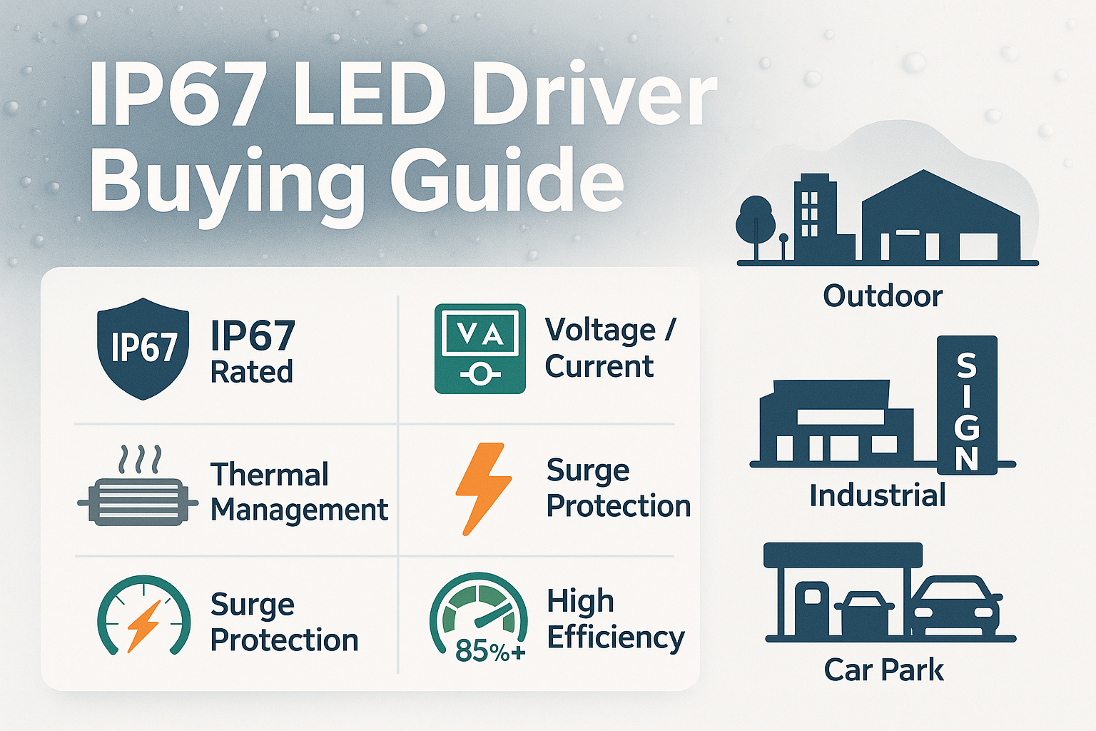 Light Supply Guide: What to Check Before Buying IP67 LED Drivers