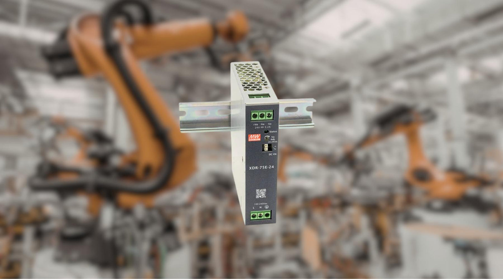 XDR Series: 75W–960W Next-Generation Ultra-Slim DIN Rail Power Supply - powersupplymall.com