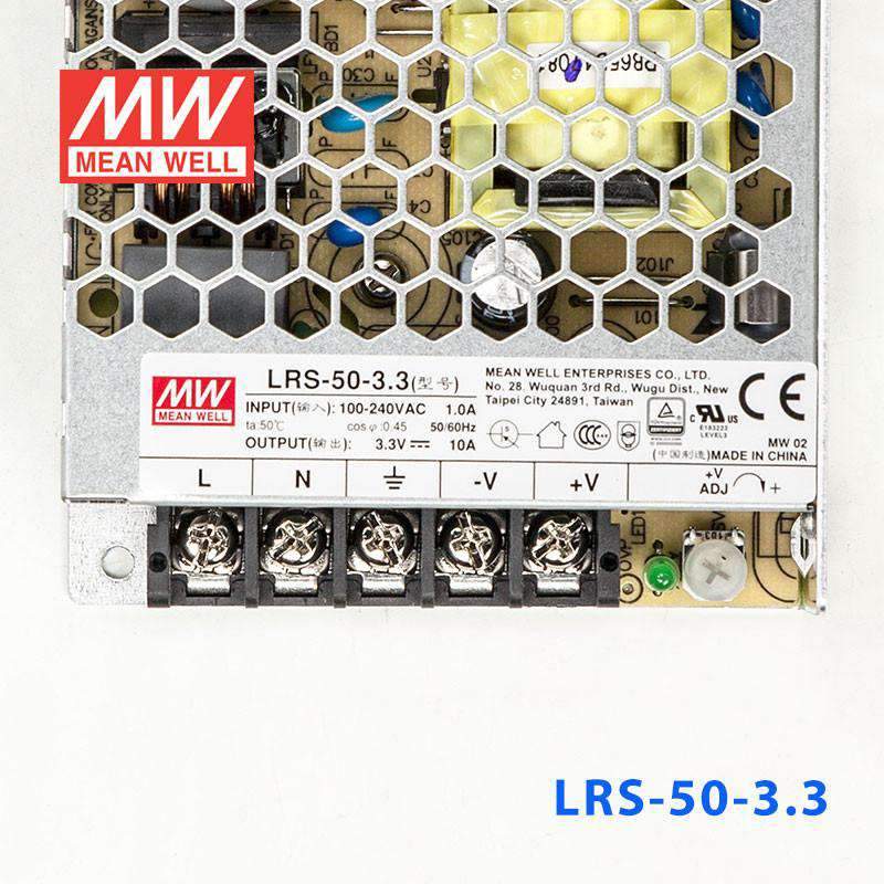 Mean Well LRS-50-3.3 Power Supply 50W 3.3V 10A - PHOTO 2