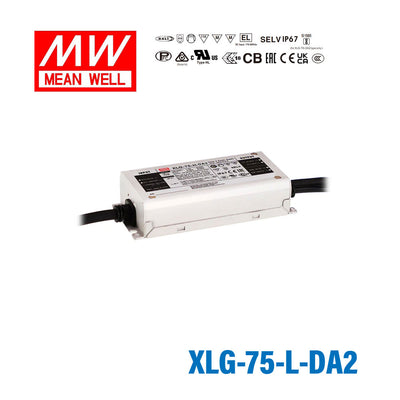 Mean Well XLG-75-L-DA2 Power Supply 74.9W 700mA - DALI2 Dimmable