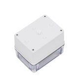 Boxco S-Series 3.15 x 4.33 x 3.35 Inches(80x110x85mm) Plastic Enclosure, IP67, IK08, ABS, Transparent Cover, Screw Type - PHOTO 1