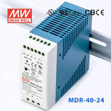 Mean Well MDR-40-24 Single Output Industrial Power Supply 40W 24V - DIN Rail