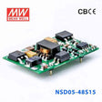 Mean Well NSD05-48S15 DC-DC Converter - 4.95W - 18~72V in 15V out 333mA