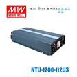 Mean Well NTU-1700-112US True Sine Wave DC-AC Inverter 1700W 110V out 12V in with US Socket, with AC by-pass function