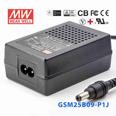 Mean Well GSM25B09-P1J Power Supply 25W 9V 2.77A