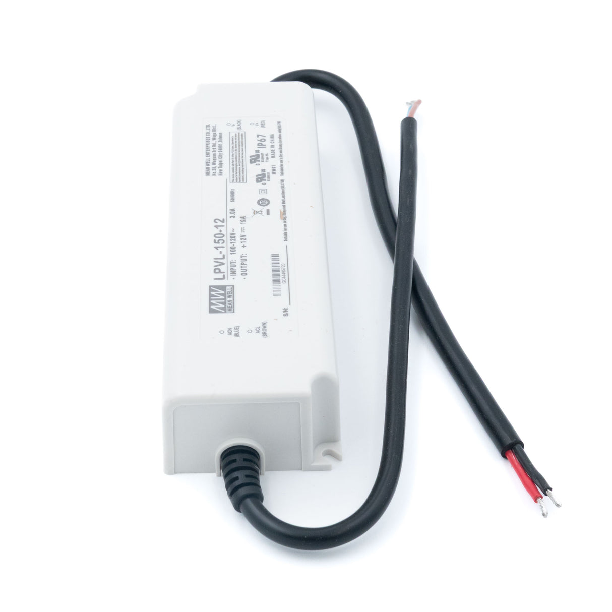 Mean Well LPV-150-12 LED Driver — 120W 12V 10A IP67 Waterproof - PHOTO 3