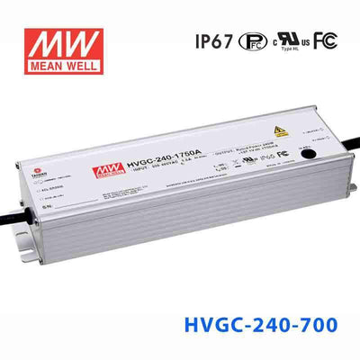 Mean Well HVGC-240-700B Power Supply 240W 700mA - Dimmable