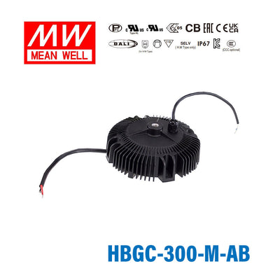 Mean Well HBGC-300-M-AB Power Supply 300W 2800mA - Adjustable and Dimmable