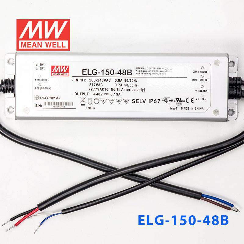 Mean Well ELG-150-48B Power Supply 150W 48V - Dimmable 3.13A - PHOTO 2