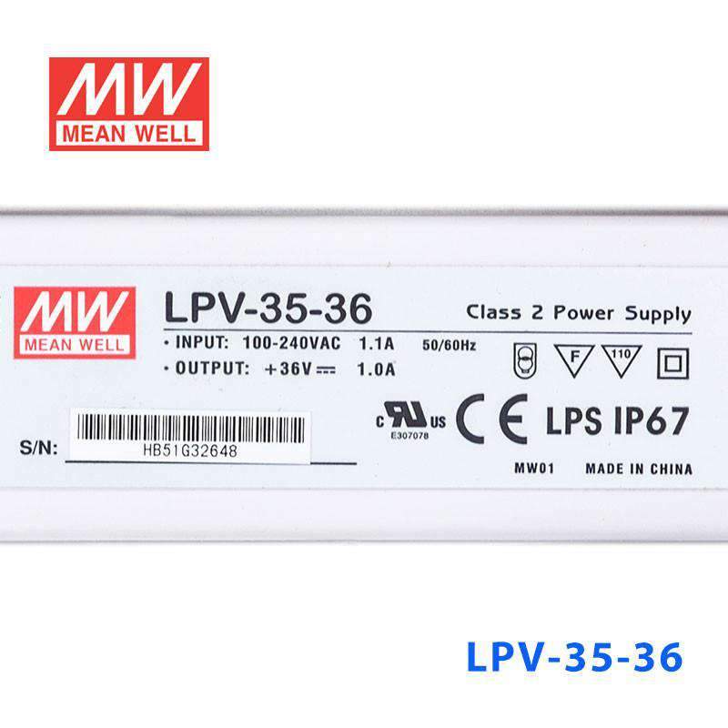 Mean Well LPV-35-36 Power Supply 35W 36V - PHOTO 3